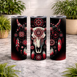Tribal Skull 4 20 OZ Wrap Mockup