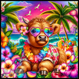 Tropical Cow 20 OZ Sublimation Wrap