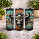 Buffalo Skull 3 20 OZ Wrap Mockup