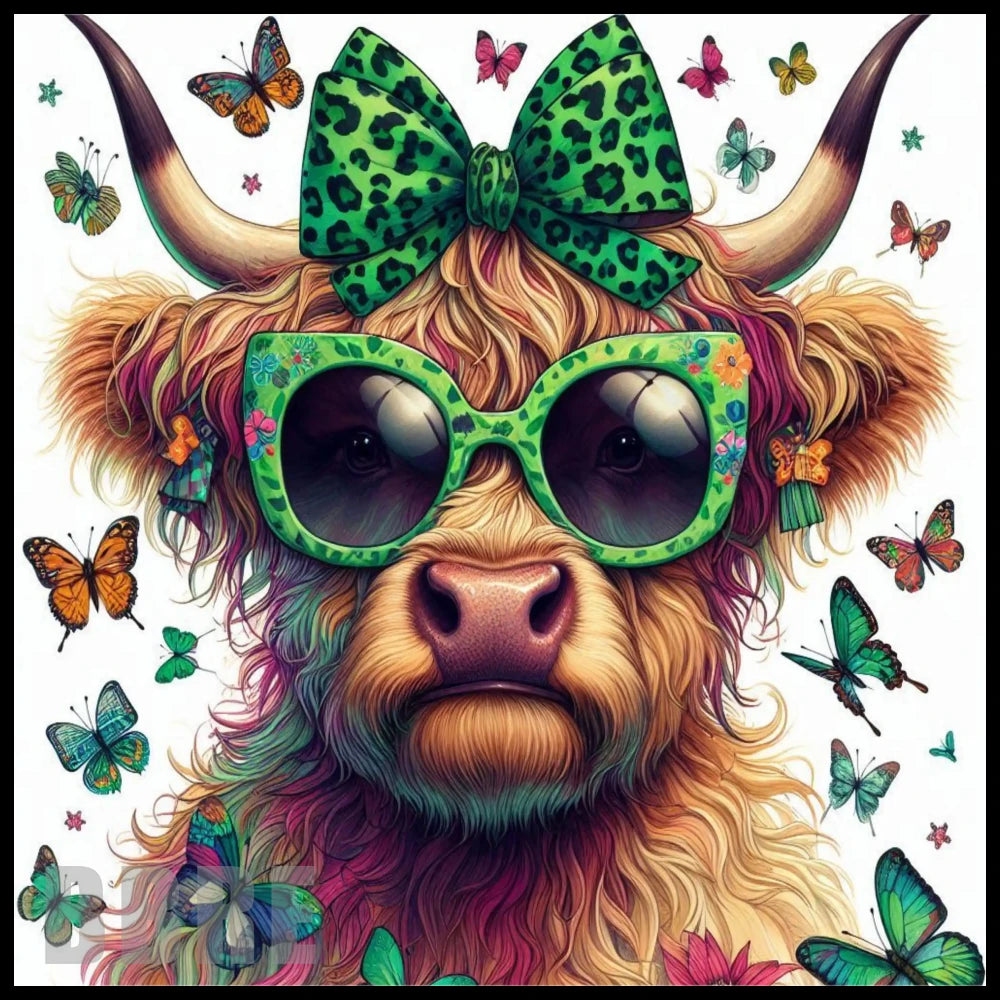 Chic Highland Cow 20 OZ Sublimation Wrap