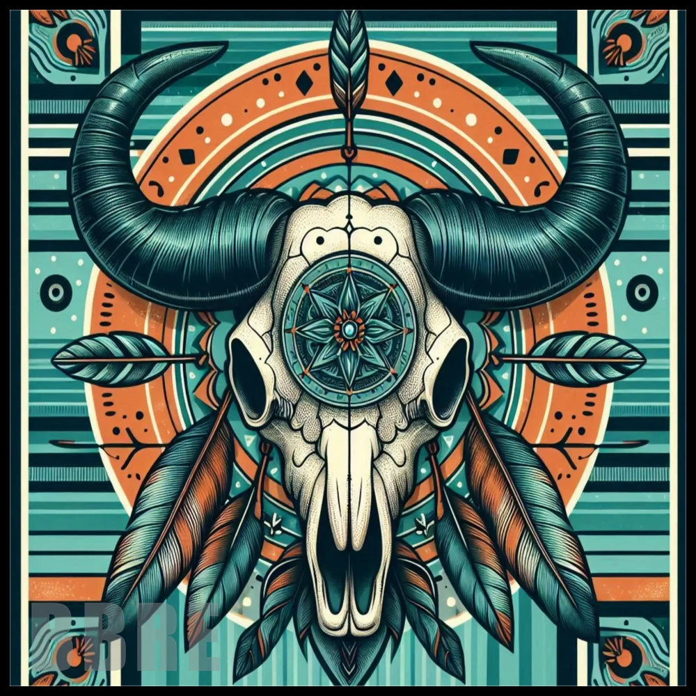 Buffalo Skull 5 20 OZ Sublimation Wrap