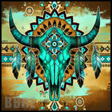 Turquoise Skull 2 20 OZ Sublimation Wrap