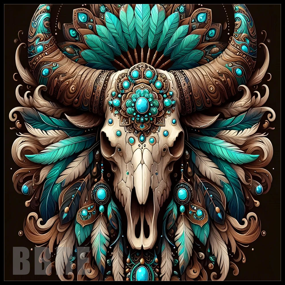 Buffalo Skull 6 20 OZ Sublimation Wrap