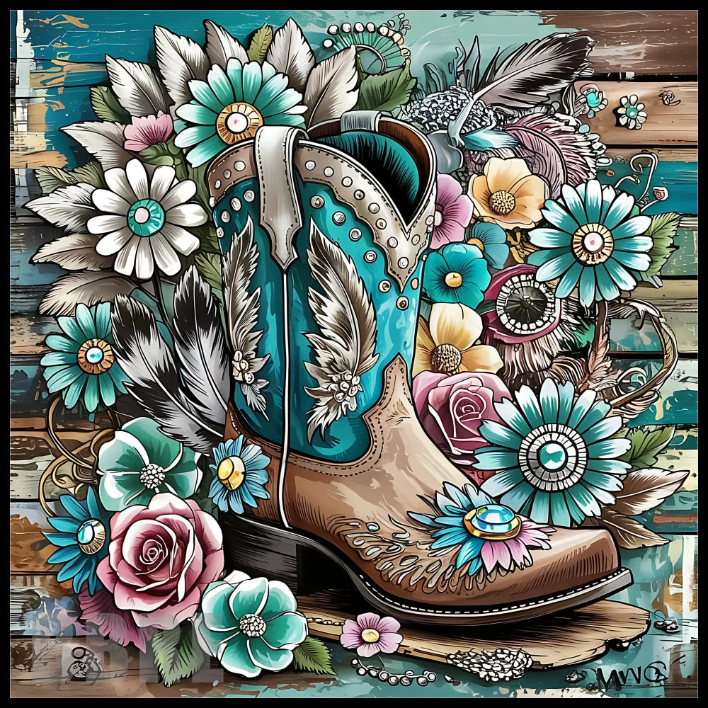 Cowboy Boot 20 OZ Sublimation Wrap