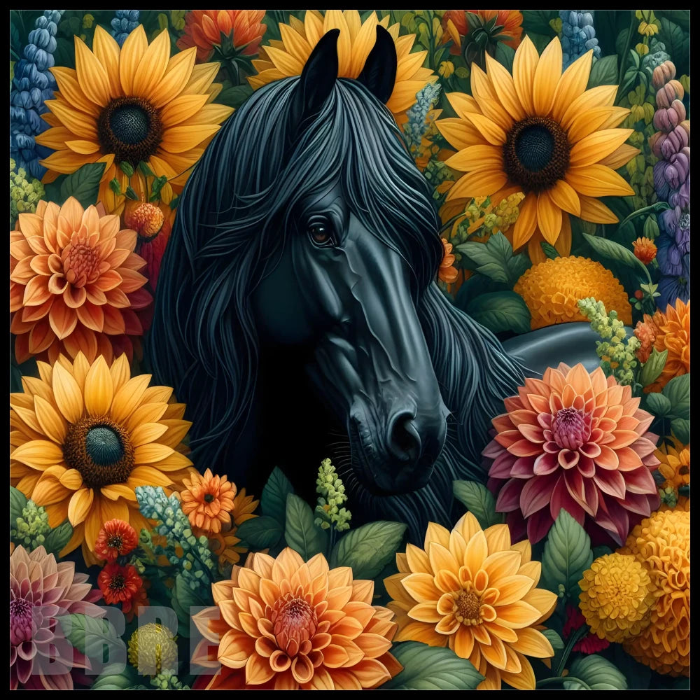 Floral Horse 13 20 OZ Sublimation Wrap