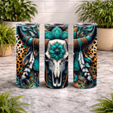 Floral Skull 11 20 OZ Wrap Mockup