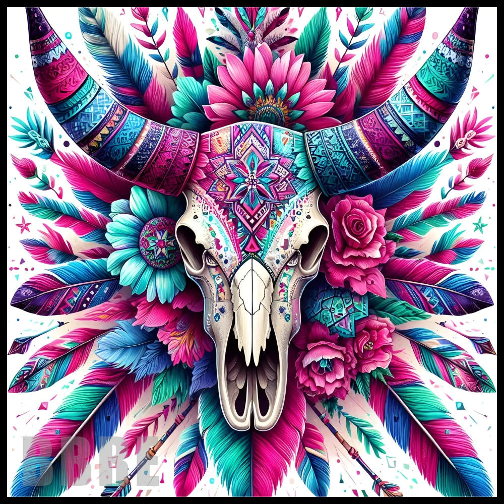 Floral Skull 12 20 OZ Sublimation Wrap