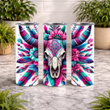 Floral Skull 12 20 OZ Wrap Mockup