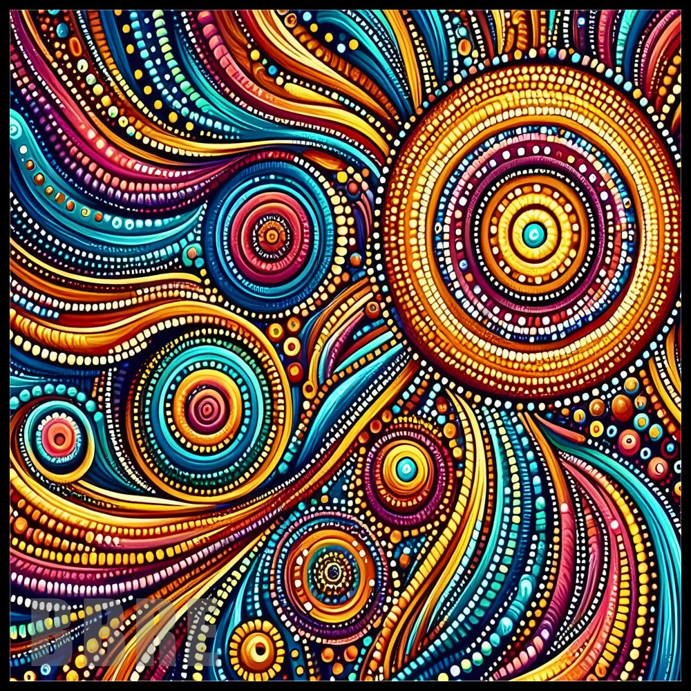 Colorful Swirls 20 OZ Sublimation Wrap