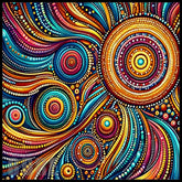 Colorful Swirls 20 OZ Sublimation Wrap
