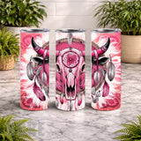 Pink Skull 20 OZ Wrap Mockup