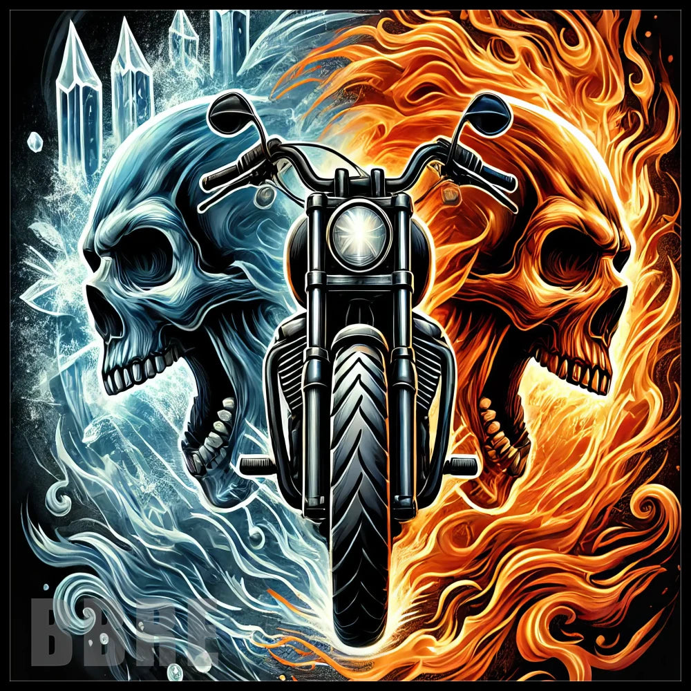 Skull Flames 20 OZ Sublimation Wrap