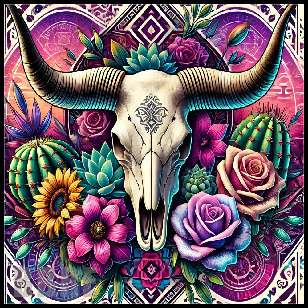 Floral Skull 15 20 OZ Sublimation Wrap