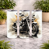 Vintage Motorcycle 20 OZ Wrap Mockup