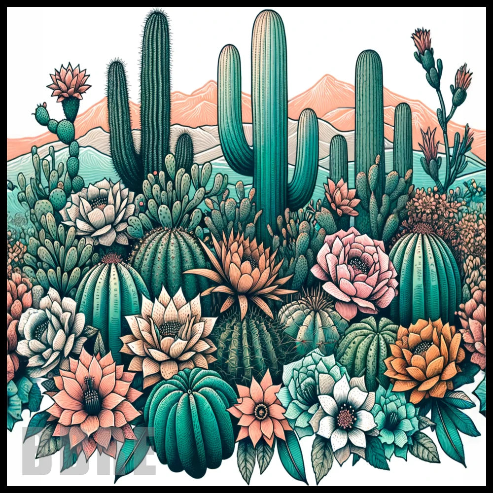 Cactus Garden 20 OZ Sublimation Wrap