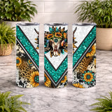 Floral Skull 19 20 OZ Wrap Mockup