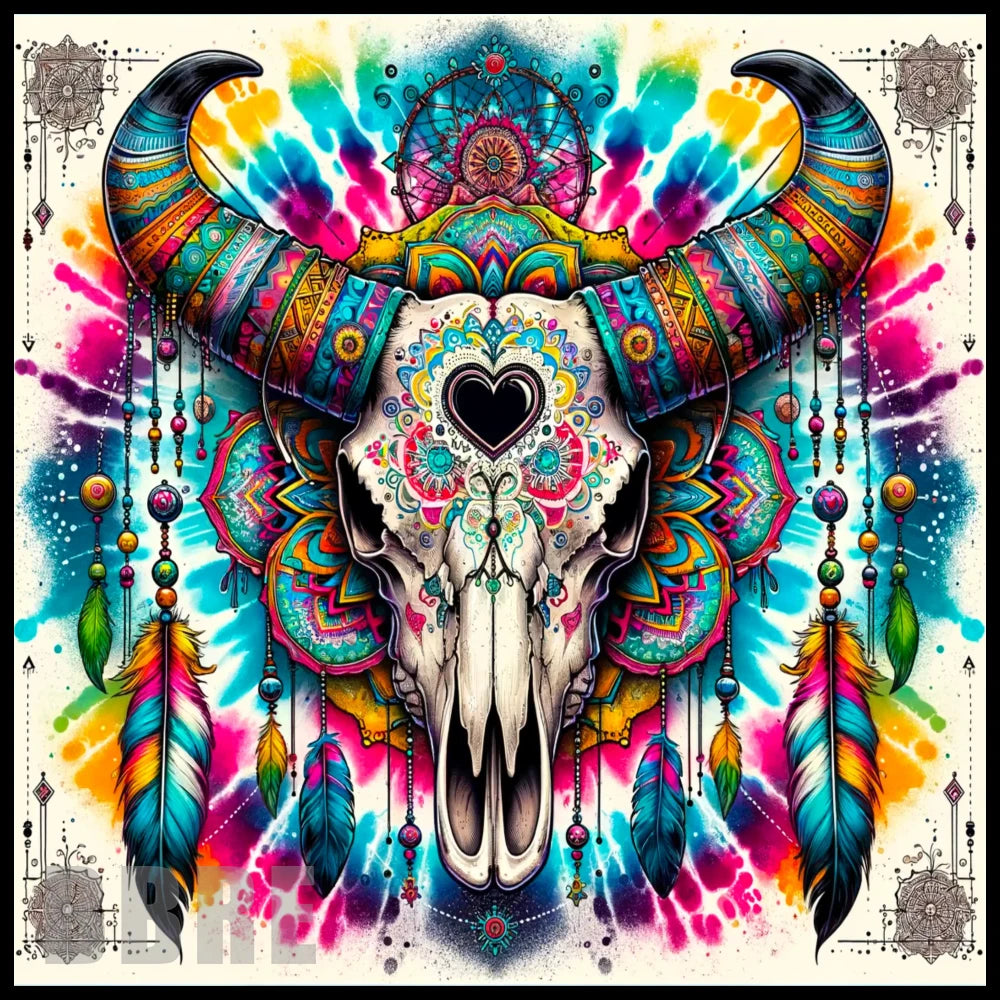 Colorful Skull 20 OZ Sublimation Wrap