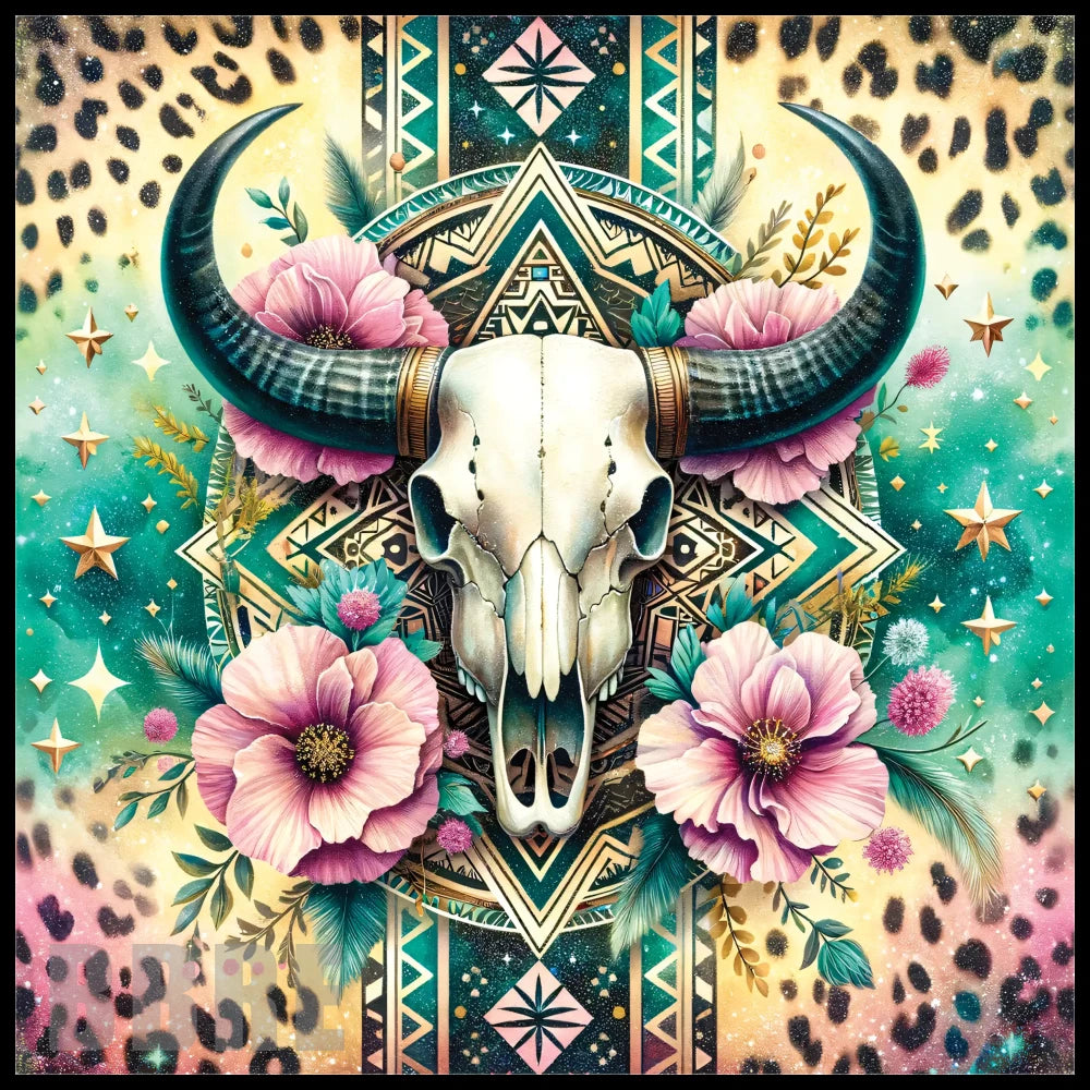 Floral Skull 21 20 OZ Sublimation Wrap