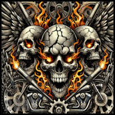 Skull Flames 2 20 OZ Sublimation Wrap