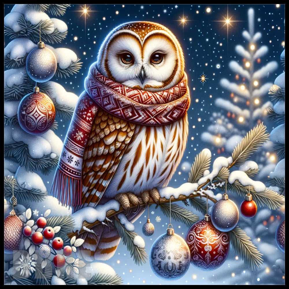 Winter Owl 20 OZ Sublimation Wrap