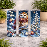 Winter Owl 20 OZ Wrap Mockup