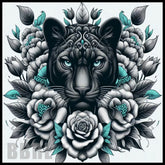 Panther Floral 2 20 OZ Sublimation Wrap