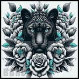 Panther Floral 2 20 OZ Sublimation Wrap
