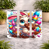 Chocolate Bunny 20 OZ Wrap Mockup