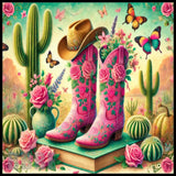 Floral Cowboy Boots 3 20 OZ Sublimation Wrap