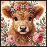 Floral Cow 6 20 OZ Sublimation Wrap