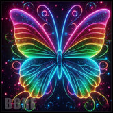 Neon Butterfly 20 OZ Sublimation Wrap