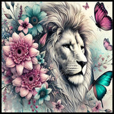 Floral Lion 2 20 OZ Sublimation Wrap