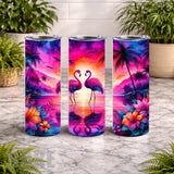 Tropical Flamingos 2 20 OZ Wrap Mockup