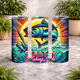 Salty Fishing 3 20 OZ Wrap Mockup