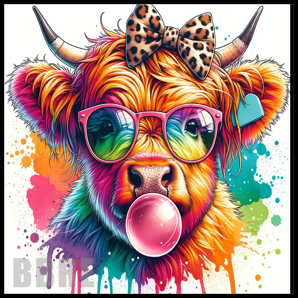 Colorful Cow 20 OZ Sublimation Wrap