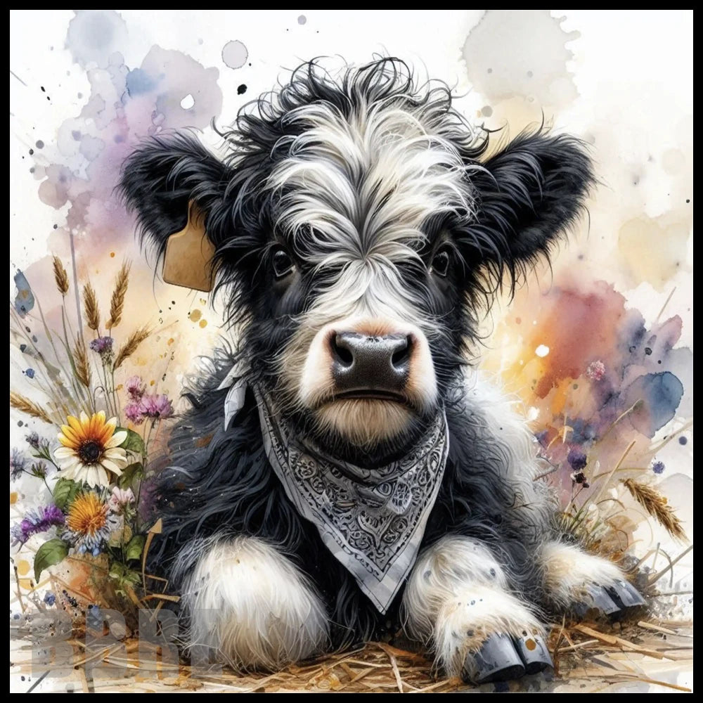 Cow Portrait 20 OZ Sublimation Wrap