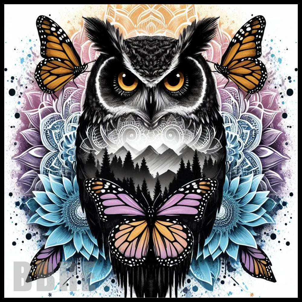 Majestic Owl 5 20 OZ Sublimation Wrap