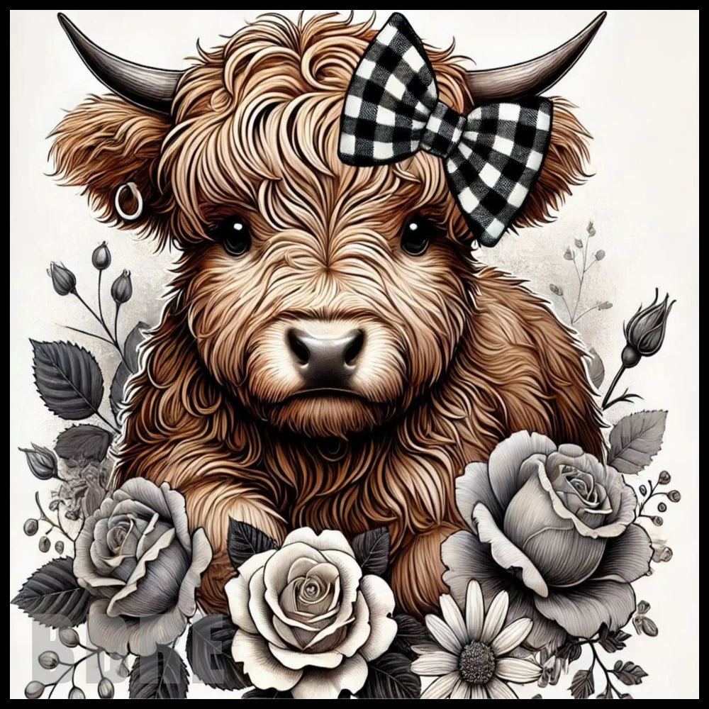Highland Cow 6 20 OZ Sublimation Wrap