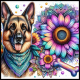 Floral Dog 4 20 OZ Sublimation Wrap