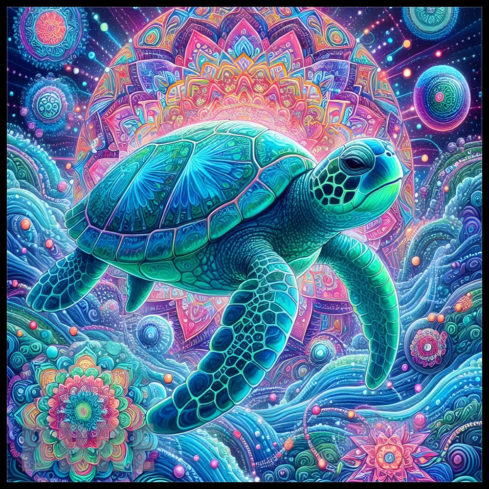Colorful Turtle 10 20 OZ Sublimation Wrap