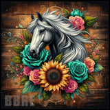 Floral Horse 16 20 OZ Sublimation Wrap