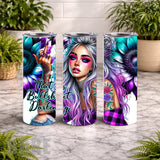 Bold Floral 10 20 OZ Wrap Mockup