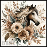 Floral Horse 17 20 OZ Sublimation Wrap