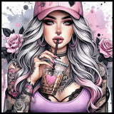 Pink Rose 20 OZ Sublimation Wrap