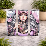 Pink Rose 20 OZ Wrap Mockup