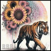 Tiger Sunflowers 20 OZ Sublimation Wrap