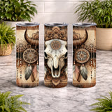 Bull Skull 2 20 OZ Wrap Mockup