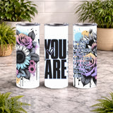 Inspirational Floral 20 OZ Wrap Mockup