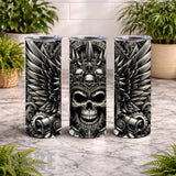 Warrior Skull 20 OZ Wrap Mockup
