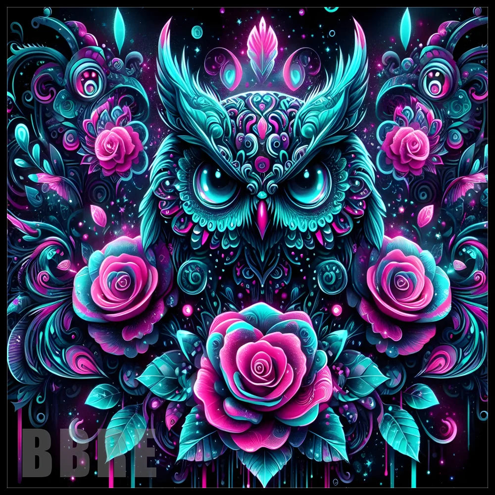 Owl Floral 20 OZ Sublimation Wrap